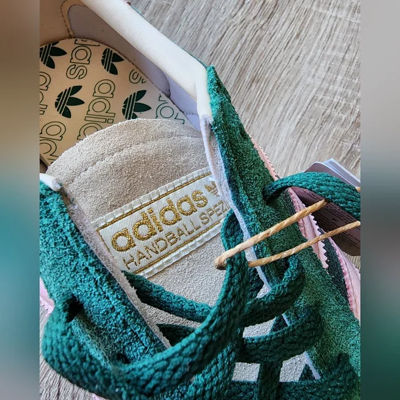 Adidas Handball Spezial Shoes Green/Pink Size 9 - Picture 7 of 9